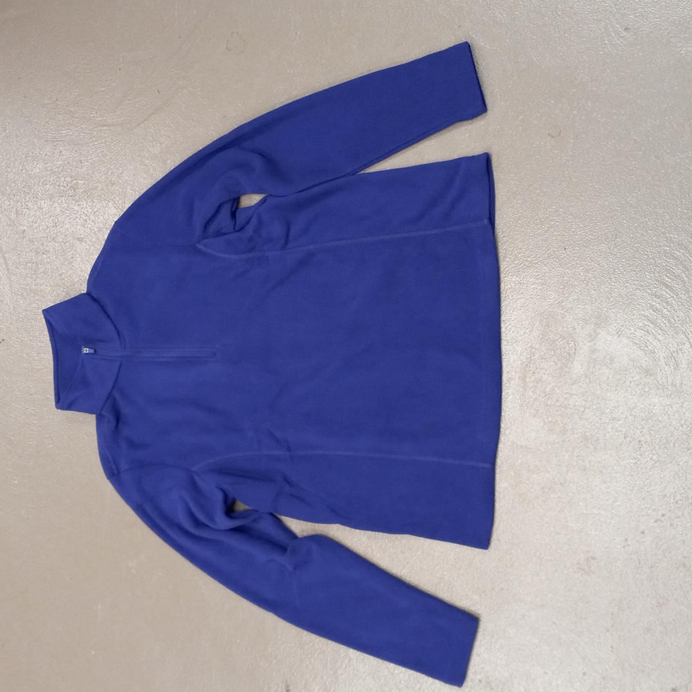 L.L.Bean Vibrant Concord (Purple) Long Sleeve, 1/4 Zip Up, Fleece PullOver
